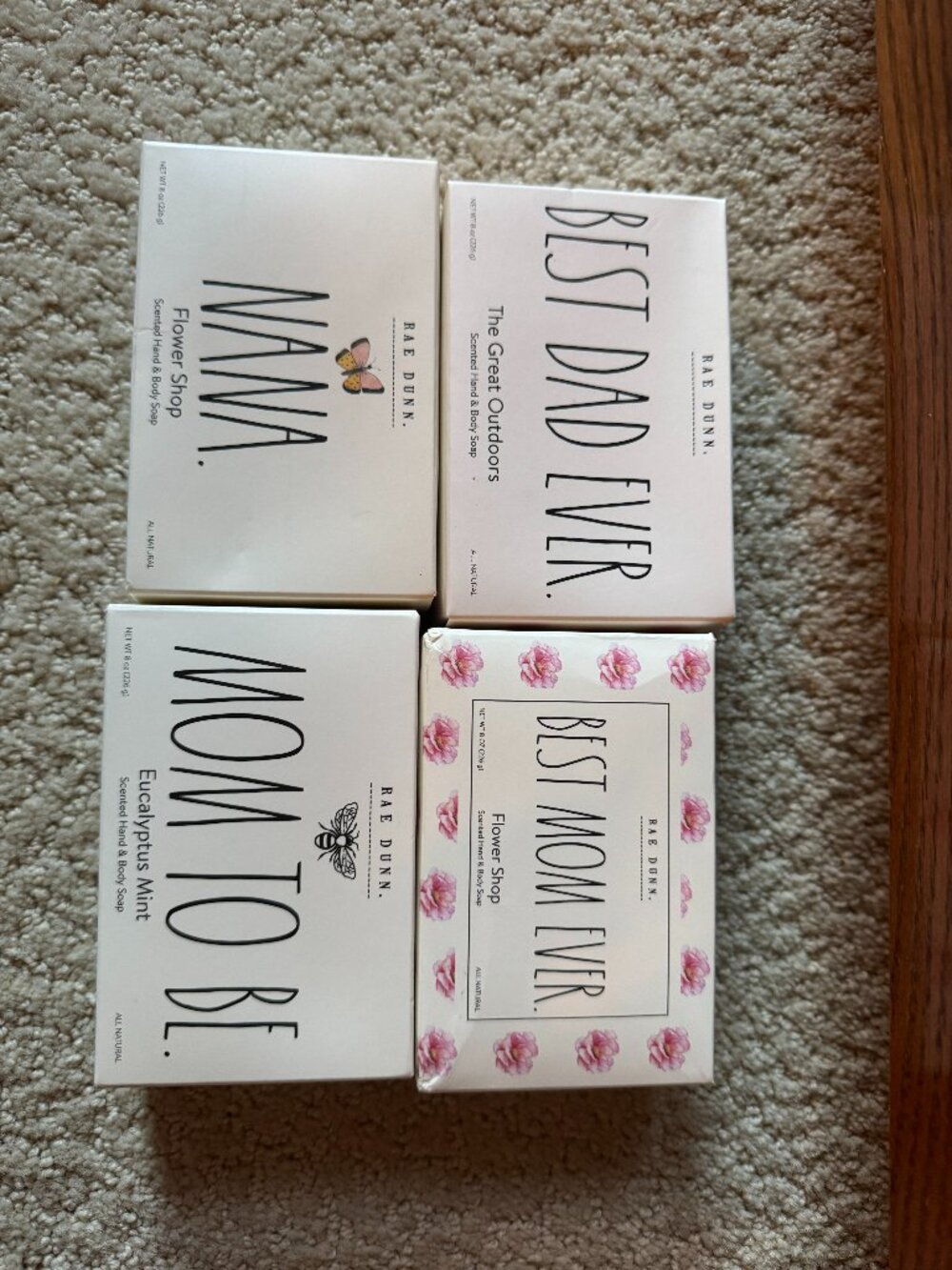 4Pc Rae Dunn Bar Soaps NIB